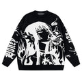 Custom Logo Jacquard Pattern Men'S Sweater Pullover Knitwear Winter Crewneck Knitted Cotton Designer Knit Jumpers for Men