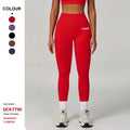 Customizable Logo Peach Hip Seamless Yoga Pants High Waist V-Neck Tight Running Sports Quick-Drying Fitness Yoga Leggings