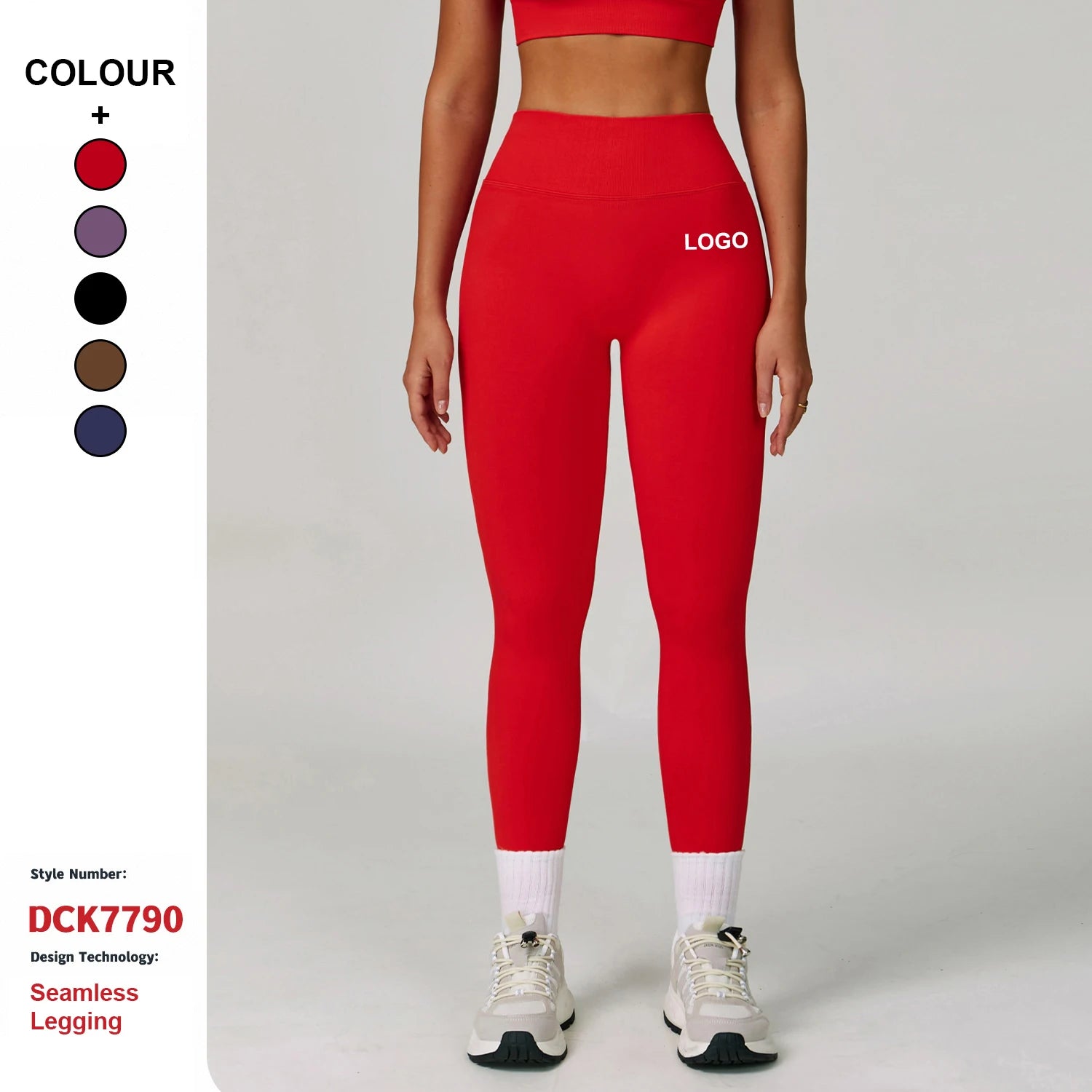 Customizable Logo Peach Hip Seamless Yoga Pants High Waist V-Neck Tight Running Sports Quick-Drying Fitness Yoga Leggings