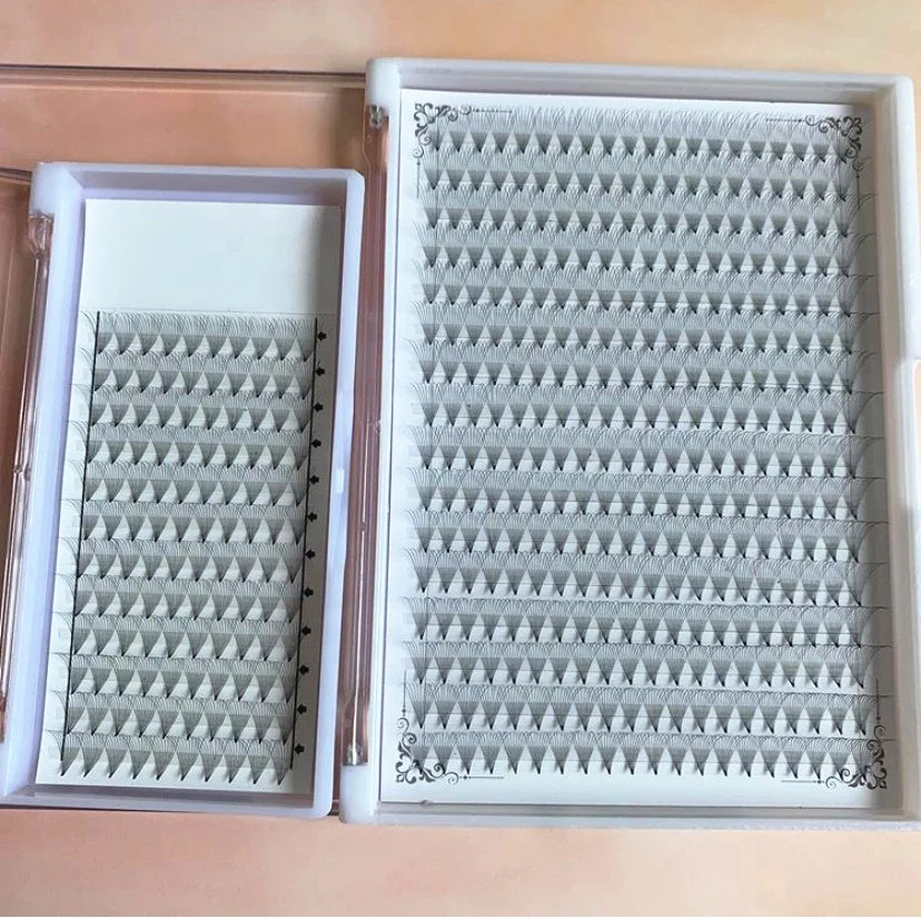 120/240/320 Fans Promade Lash Fans Mega Volume Lash Tray Vendors 3d 4d 5d 6d 7d 8d 9d 10d 12d 14d 16d Pointy Base Lashes in 0.05