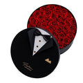 Hot Sale 2-piece Round Flower Box for Bouquets Flower Florist Box Wrapping Basket for Valentine's Day Flower Box