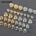 M1088  High Quality Gold Silver Ear Clip Wholesale Ear Plug Connection Buckle for Jewelry Findings Accessories One Bag Packaging