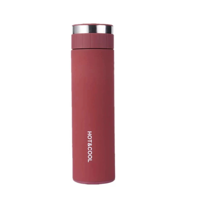 FX Factory 450ml Custom Double Wall Business Thermos Bottle Matte Insulated Vacuum Flask With Strainer