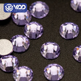 VDD 034 Violet SS4-SS50 Glass Rhinestones Flatback Crystal Non Hotfix Strass Stones Diamond Nail Art DIY Accessories