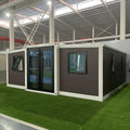 Luxury 20FT 40FT Container House 2 Bedrooms Prefabricated Prefab Foldable Expandable Design for Office Building Mall Luxury