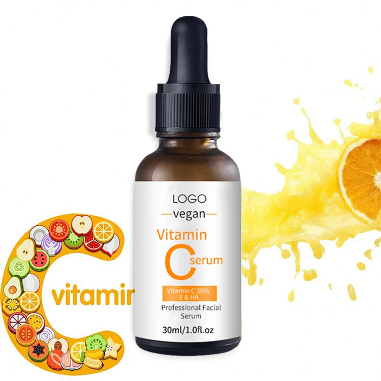 VC HA Dark Spot Korean Oem Private Label Vit C Skincare Anti Aging Brightening Organic Natural Vegan Vitamin C Serum for Face