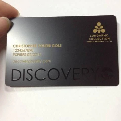 Best Seller Custom Blank Stainless Steel Plated Business Name Credit Card Gravure Printed Modern Antique