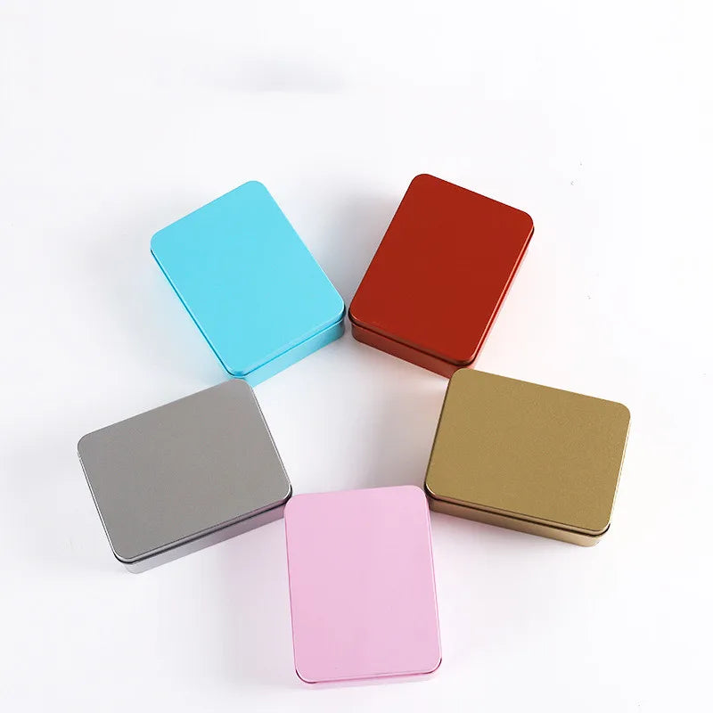 Custom Printed Food-Grade Metal Hinge Tin Box Small Size Manufacturers' Packaging Cans