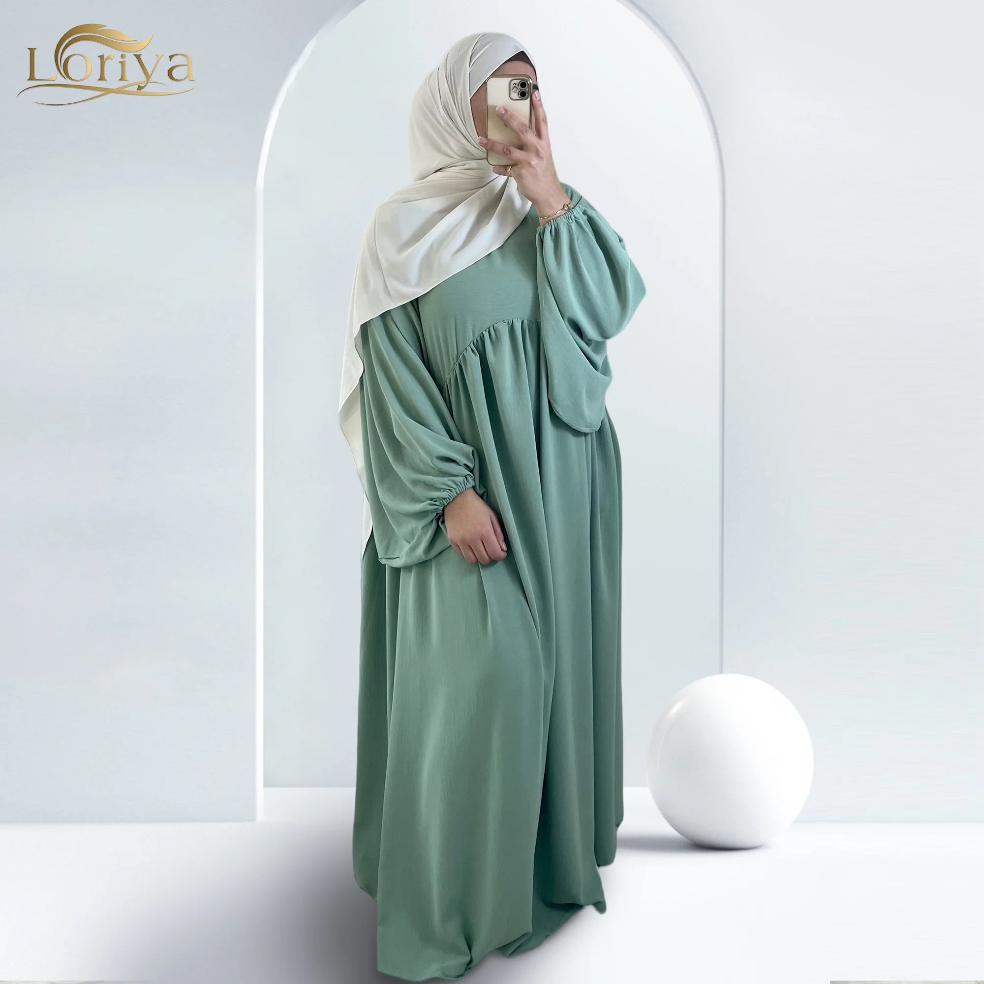 Loriya Wholesale Winkle Polyester Abaya Women Muslim Dress Traditional Muslim Clothing Dresses Women Muslim Closed Abaya
