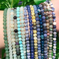 Wholesale Matte Frosted Morganite/Agates/Tiger Eye/Turquoise Howlite Stone Round Beads for Jewelry Making Diy Bracelet