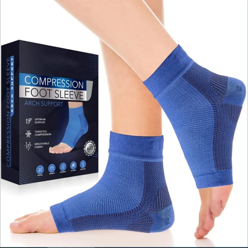 Plantar Fasciitis Achilles Tendonitis Relief Ankle Sleeve Compression Socks for Heel Spurs Foot Swelling Fatigue