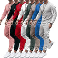 Customizable Private Label Men's Plain Track Jogger Suit Set 2-Piece Pants Blank Sweatsuit with Logo Men's Jogging Sweat Suit