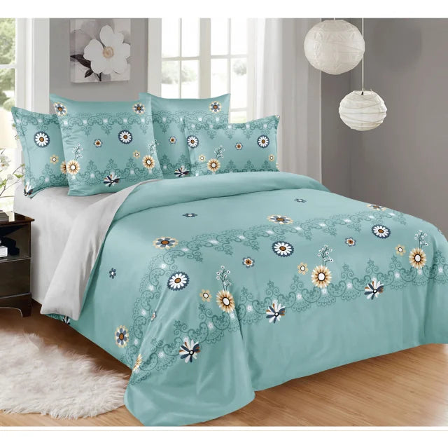 2022  Beddings Bed Sheet 100% Cotton SeKing Queen Double Single Size Cover Set  3 Pieces and 4 Piece