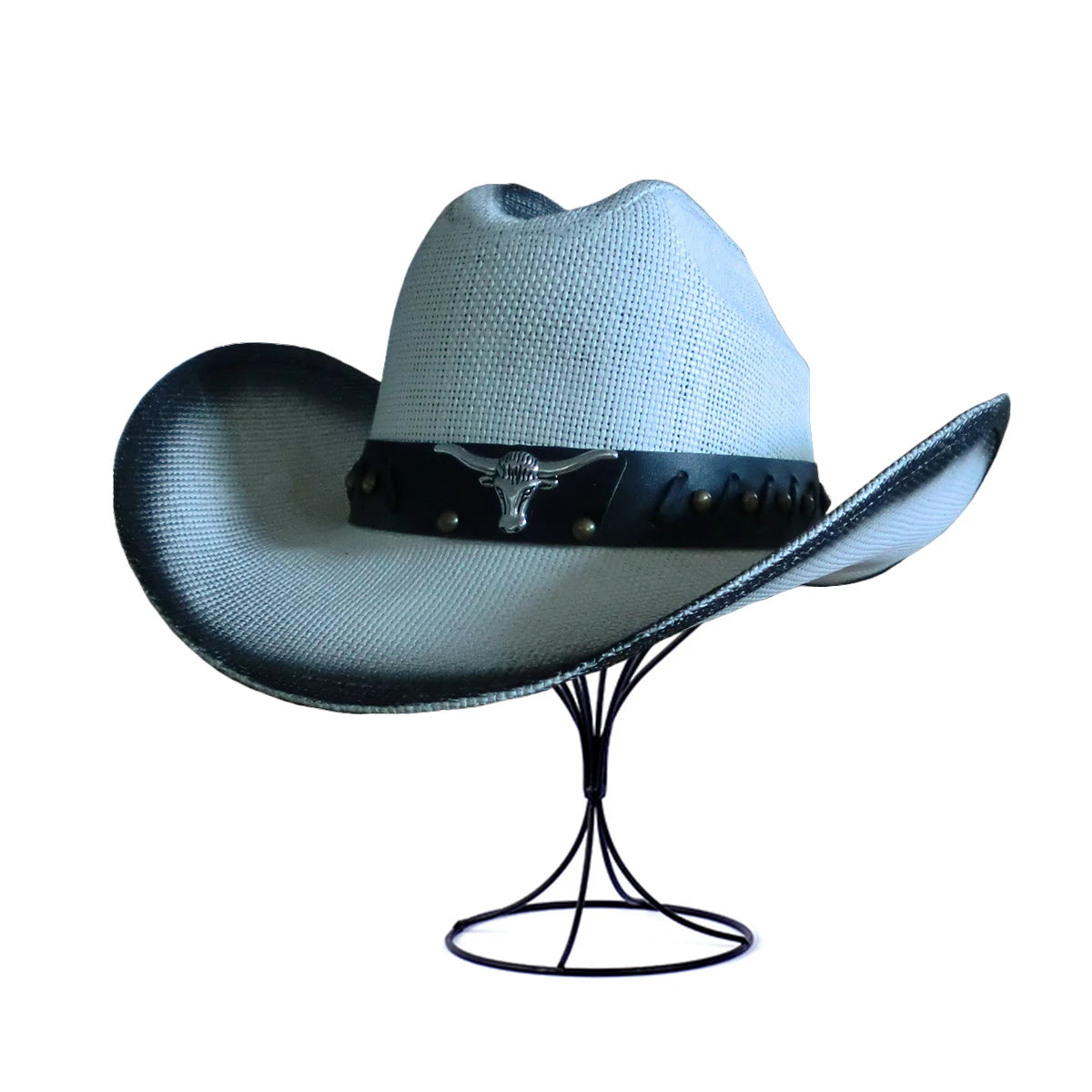 Men Paper Straw Hat Cattleman Cowboy Hat Shapable Brim Mexican Sombreros Western Texas Wide Brim Cowgirl Hat