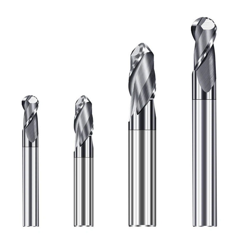 JINCHUAN Customized 6mm Ball Nose End Mill CNC Router Bits Carbide Cutting Tools ALTN Coating 2 Flute ODM OEM Support MOQ 10 Pcs