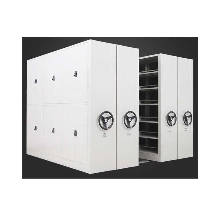 Adjustable Modern Style Mobile Compactor Painting Storage Shelving for Art Museum School Hospital or Warehouse Use