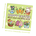 Custom Cozy Happy Easter Coloring Book for Adults & Teens Perfect Bound Cute Printed Coloring Book Made From Paper