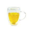 Clear Borosilicate Glass Handmade High Coffee Double Wall Glass Cup Wholesale Double Wall Cup Coffee Cup with Handle