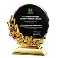 Pujiang Factory Direct Sale Resin Crystal Trophy with Custom logo Engraving
