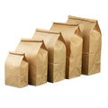Oilproof Paper Snack Kraft Paper Bag for Food Kraft Paper Bag Without Handles Food Package Bags Food Grade