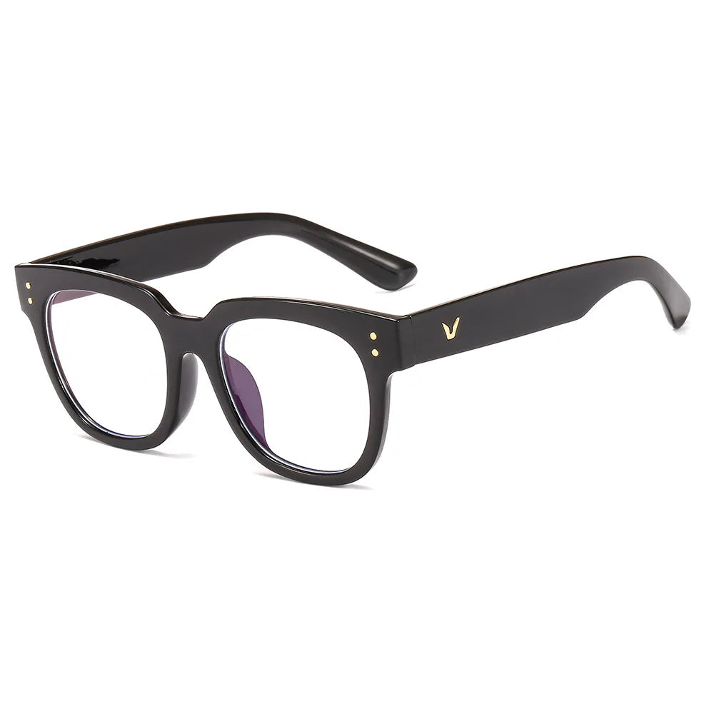 Anti Blue Big Frame Glasses Women Computer Blue Light Blocking Glasses Black Radiation Goggles Spectacles Eyeglasses Men