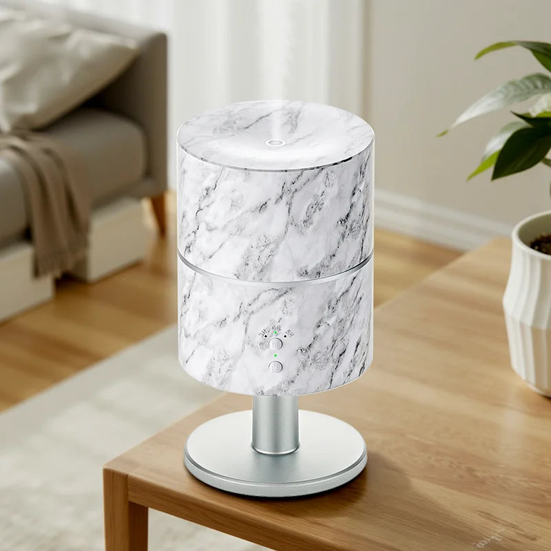 New Arrival Electric Aroma Diffuser Ultrasonic Essential Oil 3-in-1 Table Lamp Night Light Silent Air Humidifier for Bedroom