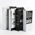 340g Side Gusset Foil Black Food Smell Moisture Proof Arabica Coffee Bean Packaging Bags MegaBDM