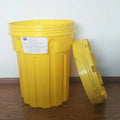 Yellow Round Series Wheeled Poly Overpack Salvage Drum Environmental Product for Oil Spill Kit