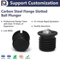 Flange Type Press-In Ball Gear Screw Carbon Steel with Ball Head Positioning Ball Plunger Packaged in Carton