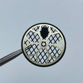 Champagne Gold Color NH35/36 Double Feet Modified Brass Hollow Champagne Brushed 28.5MM Watch Dial Parts SKX007