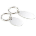 Glossy Metal Pendant Custom Name and Phone Number to Prevent the Loss of Items Stainless Steel Keychain