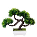 Green Artificial Plastic Pine Tree Grass Bonsai Eco-Friendly Evergreen Home Decor Valentine's Day New Year Christmas Bedroom
