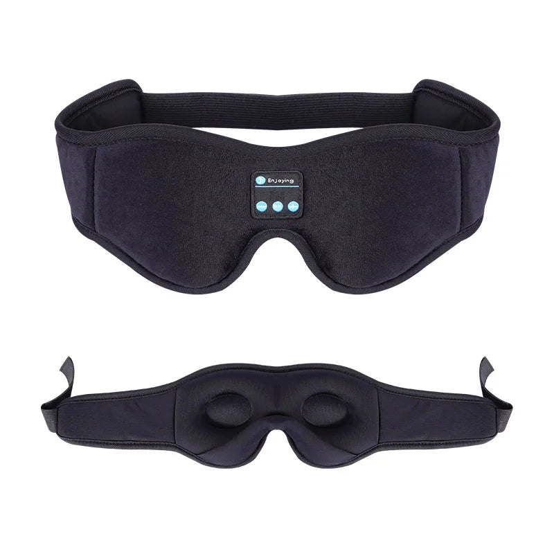 3D Soft Cotton Headphones with Bluetooth 5.3 Wireless Music Player Memory Foam Sleeping Eye Mask OEM Supply