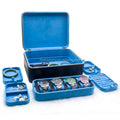 Ice Box US Hot Selling Big Jewelry Case With Many Trays Black Leather Suede Lining Jewelry Box Organizer