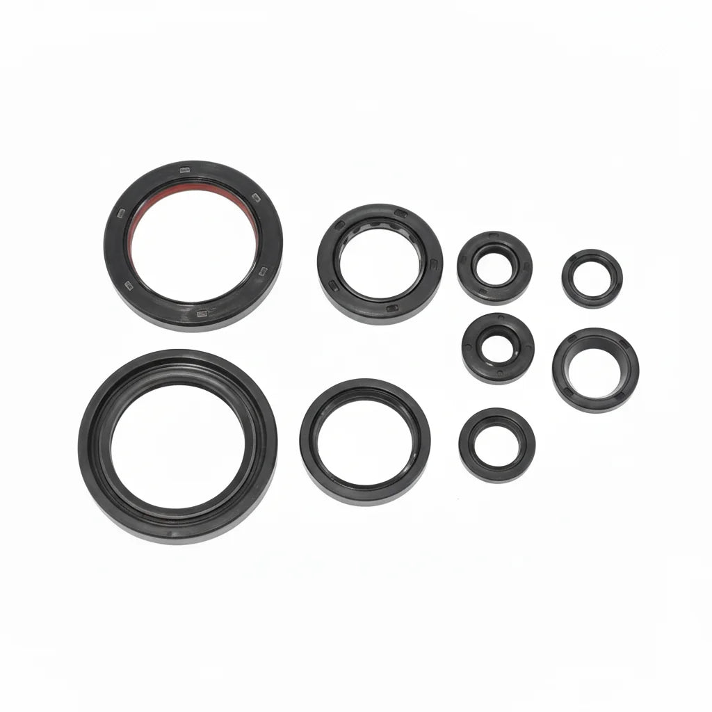 NRTeam CRF 250R 10-17 for Honda Engine Oil Seal Kit Featuring FKM NBR Rubber Plastic Shaft Seal TC Oil Seal