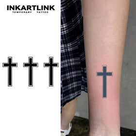 Wholesale Classic Cross Tatuajes Long Lasting Tattoo 15 Days Waterproof Natural Fruit Juice Body Art for Arm Leg Bulk Supply