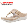 New Women's Summer Round Head Fashionable Clip-toe Hollow Casual Open Toe Low Heel Women Wedge Sandals Fashion Shoes Women