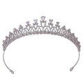 Miallo Korean Style Bridal Flower Crown Alloy Rhinestone Crystal Birthday Princess Tiara for Wedding Hair Accessories