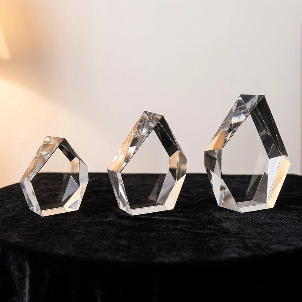Wholesale Professional Factory Various Size Crystal Iceburg 3d Photo Frame Hexagon Custom Blank K9 Crystal Iceberg Trophy