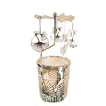 Custom Carousel Candle Holder Apricot Leaf Rotary Candle Windmill Spinning Candle Holder