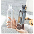 Clear Glass Water Bottle With Anti Scald Sleeve Scale Mark 500/750ml Outdoor Sport Drinkware Water Bottles