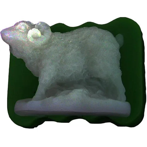 DIY Handmade Craft Sheep Goat Lamb Shape Food-Grade Silicone Eco-Friendly Reusable Dish-Wash Micro-Wave Safe Soap Cake Candle