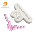 AK Bow Necklace Custom Fondant Cake Silicone Mold for Decorating Resin Clay Silicone Chocolate Molds Silicon Pastry Baking Tools