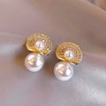Light Luxury Diamond Pearl Earrings Women Temperament Earring Exquisite Fashion Earrings