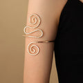 Hot Sale Summer Vintage Hollow Geometry Armband Delicate Butterfly Leaf Metal Armband for Women Gift