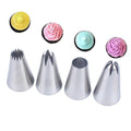 Wholesale 4PCS Russian Piping Tips Cake Kit Cupcake Icing Tips Baking Flower Nozzles for Cake  Decorating Supplies