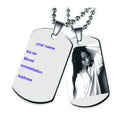Qiuhan OEM/ODM Trendy Personalized Photo Necklace Memory Engraving Custom Picture Necklace
