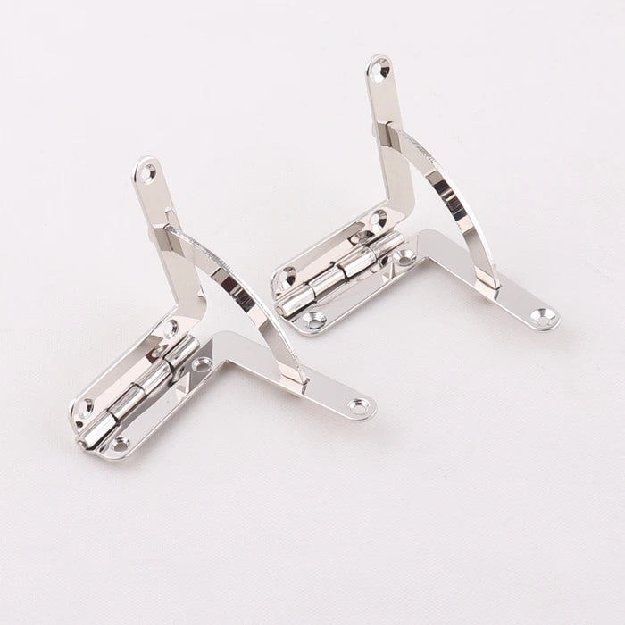 Alloy Metal Wooden Gifts Jewelry Box T Shape Quadrant Hinge