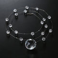 O-X392  Wholesale 100cm Crystal Clear Glass Bead Garland Crystal Hanging Strand Arch Beaded Crystal Curtain for Wedding Party