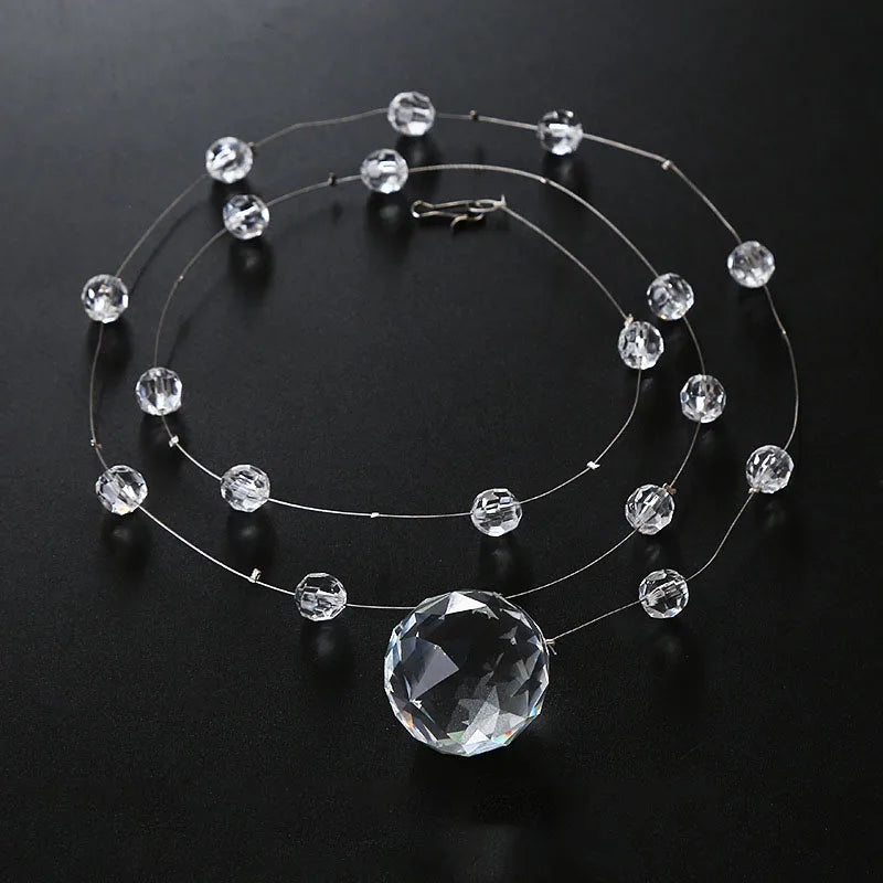 O-X392  Wholesale 100cm Crystal Clear Glass Bead Garland Crystal Hanging Strand Arch Beaded Crystal Curtain for Wedding Party